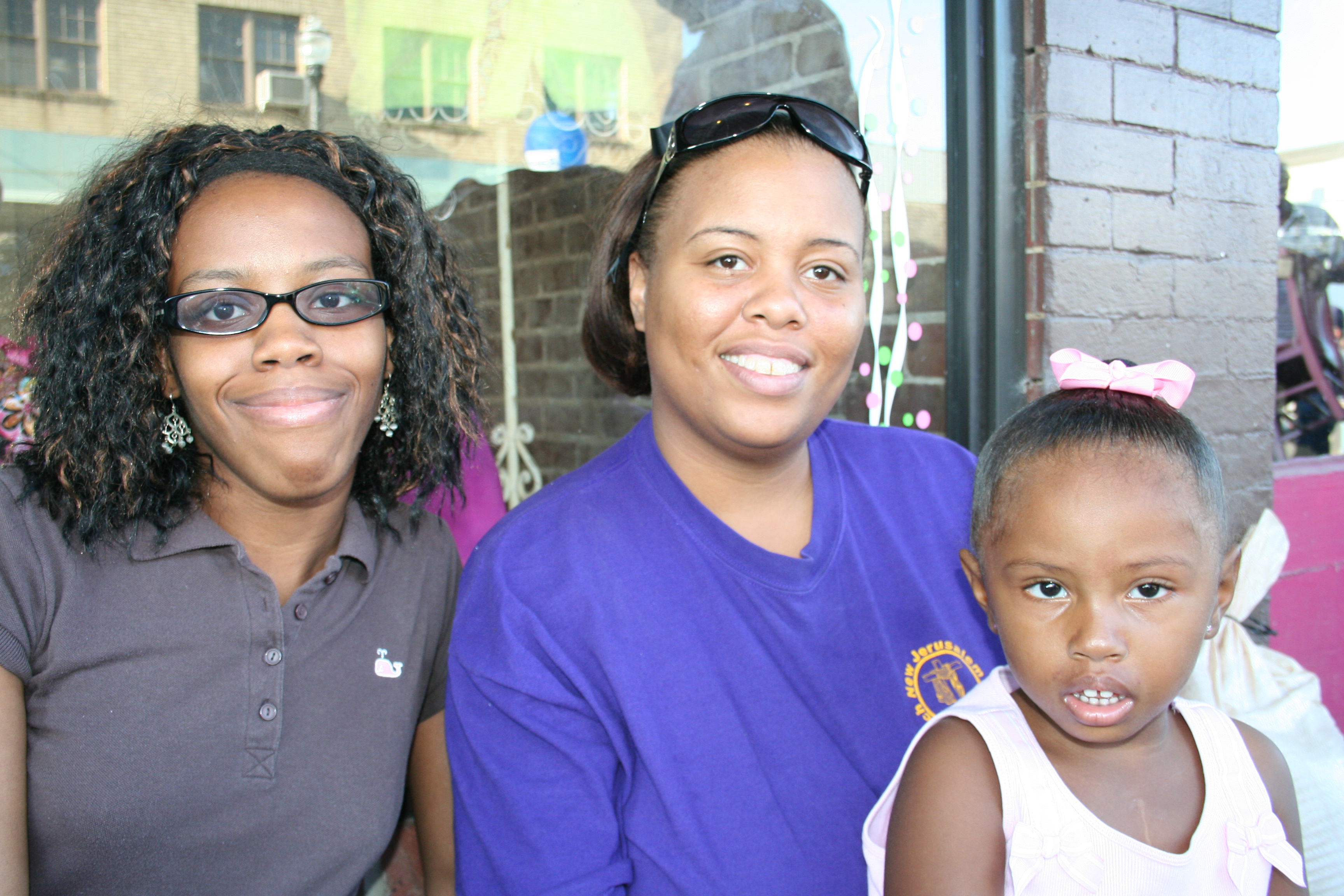 Shericka Davis with Tasha and Ciara Jones