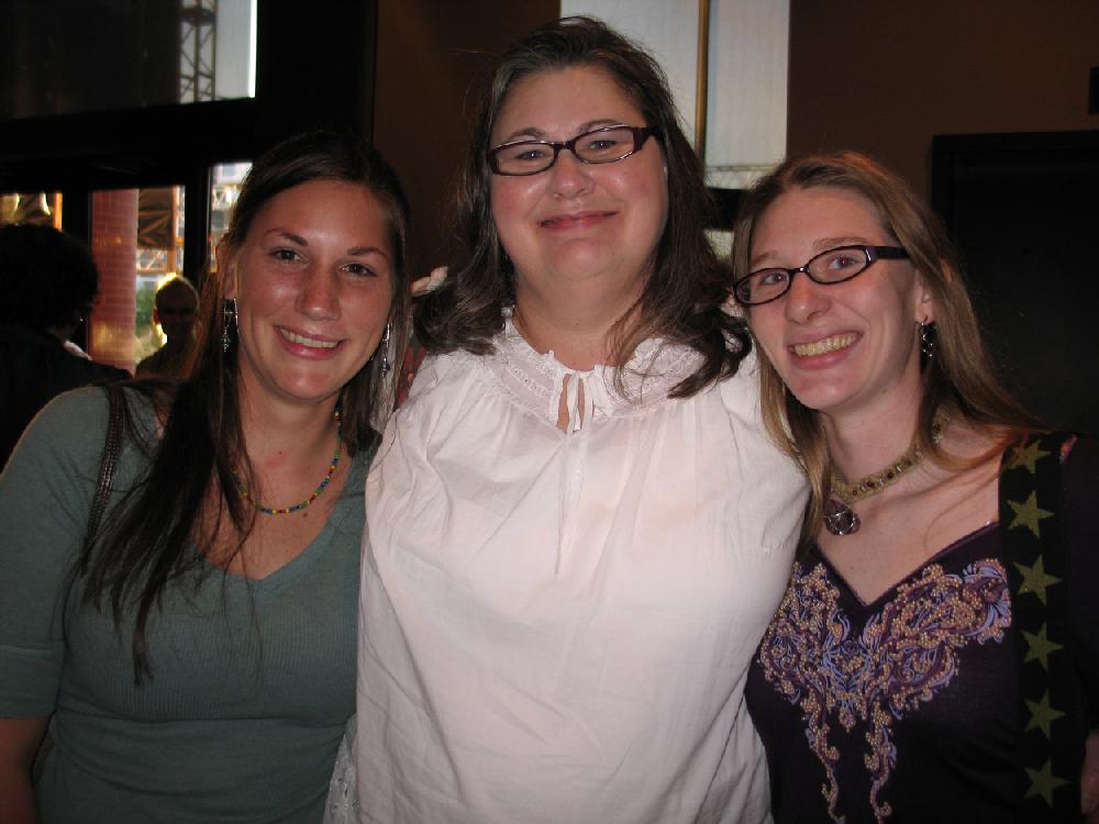Michele McGuire middle with her daughters Whitney French and Hailey French.
