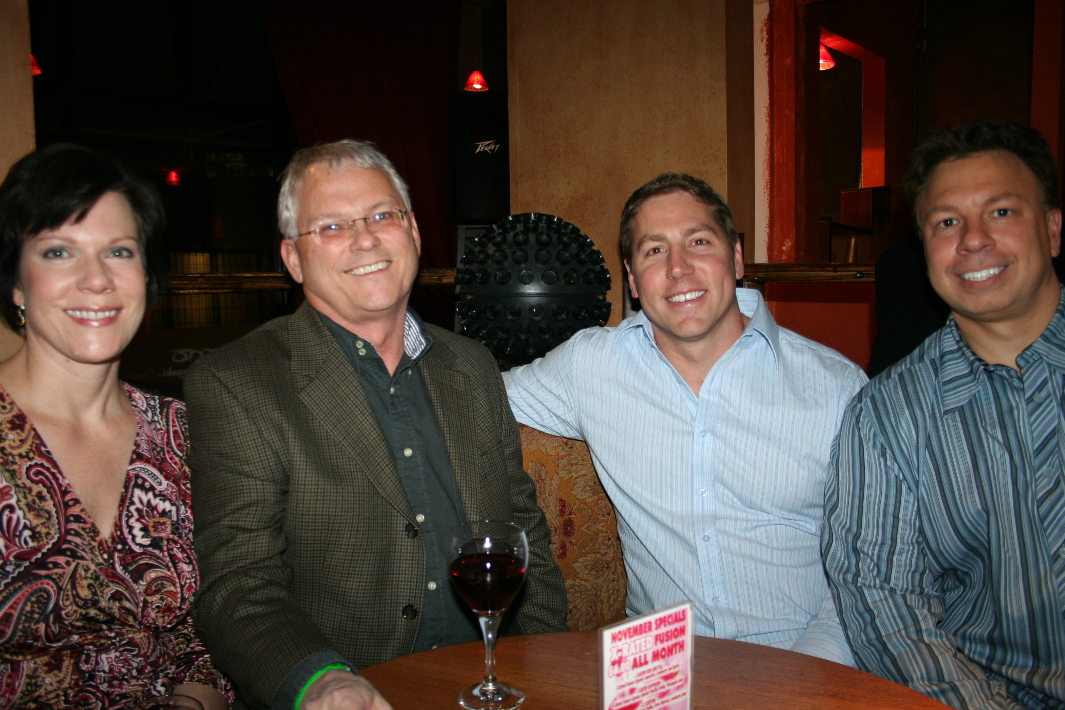 Suzanne and Alan Strickland, Ed Linck and Wayne Paschke