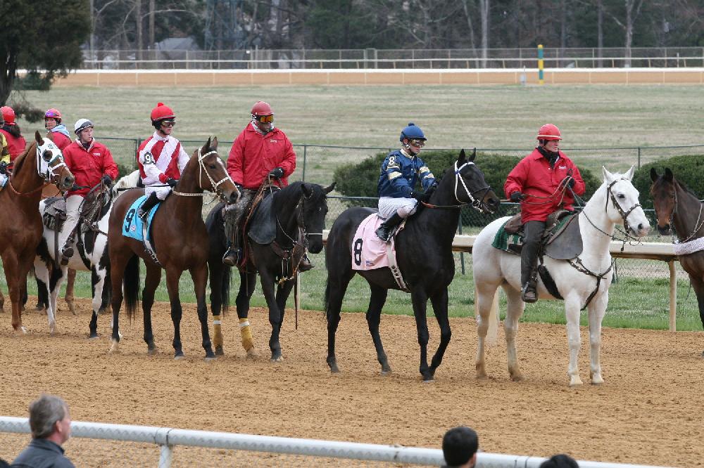 Opening Day of horse racing at Oak Lawn Park in Hot Springs.