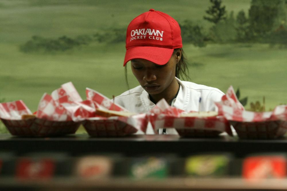 Opening Day of horse racing at Oak Lawn Park in Hot Springs.