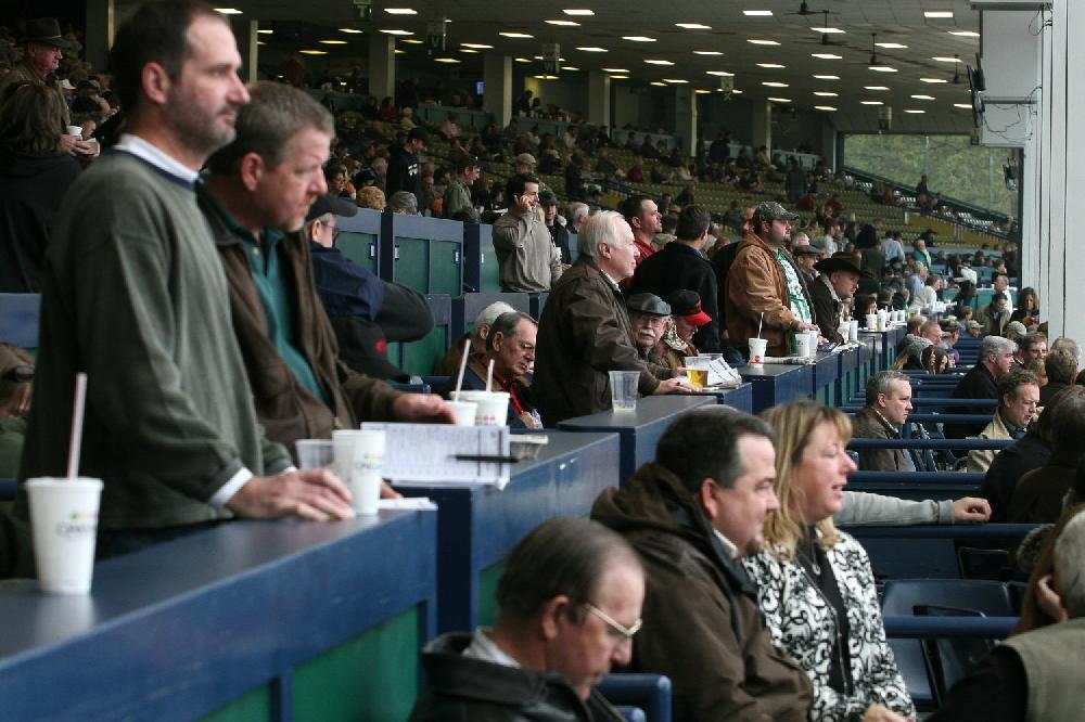 Opening Day of horse racing at Oak Lawn Park in Hot Springs.