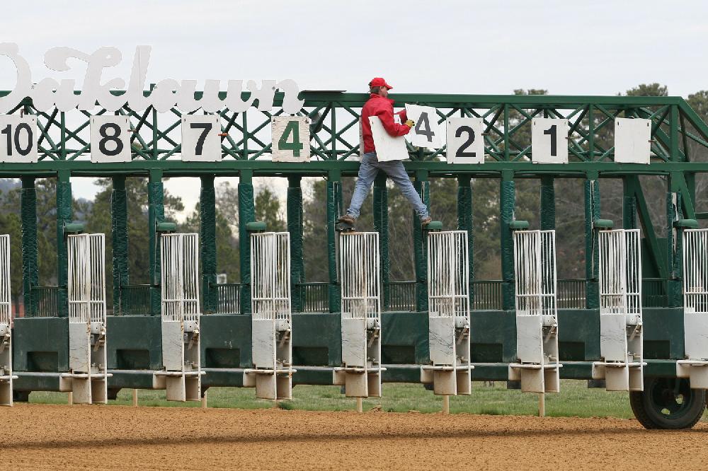 Opening Day of horse racing at Oak Lawn Park in Hot Springs.