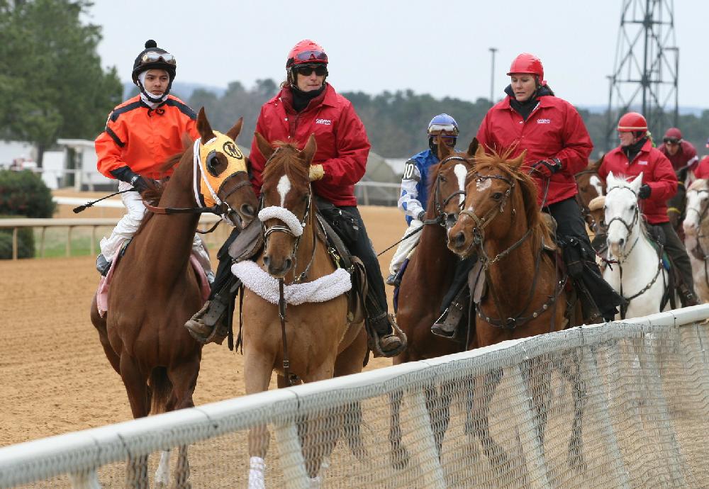 Opening Day of horse racing at Oak Lawn Park in Hot Springs.