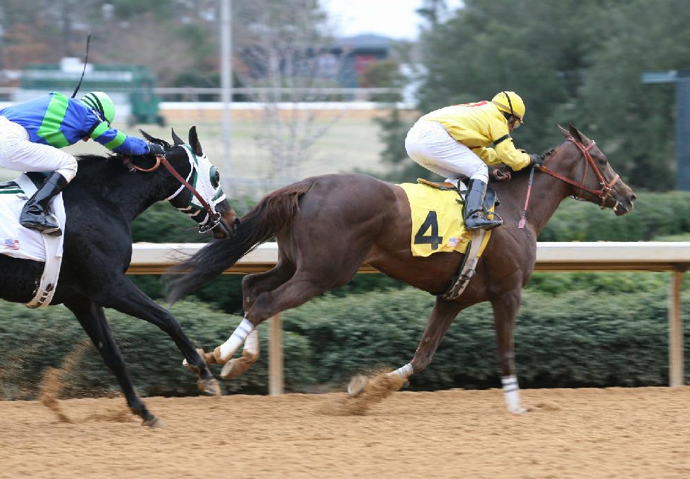 Opening Day of horse racing at Oak Lawn Park in Hot Springs.