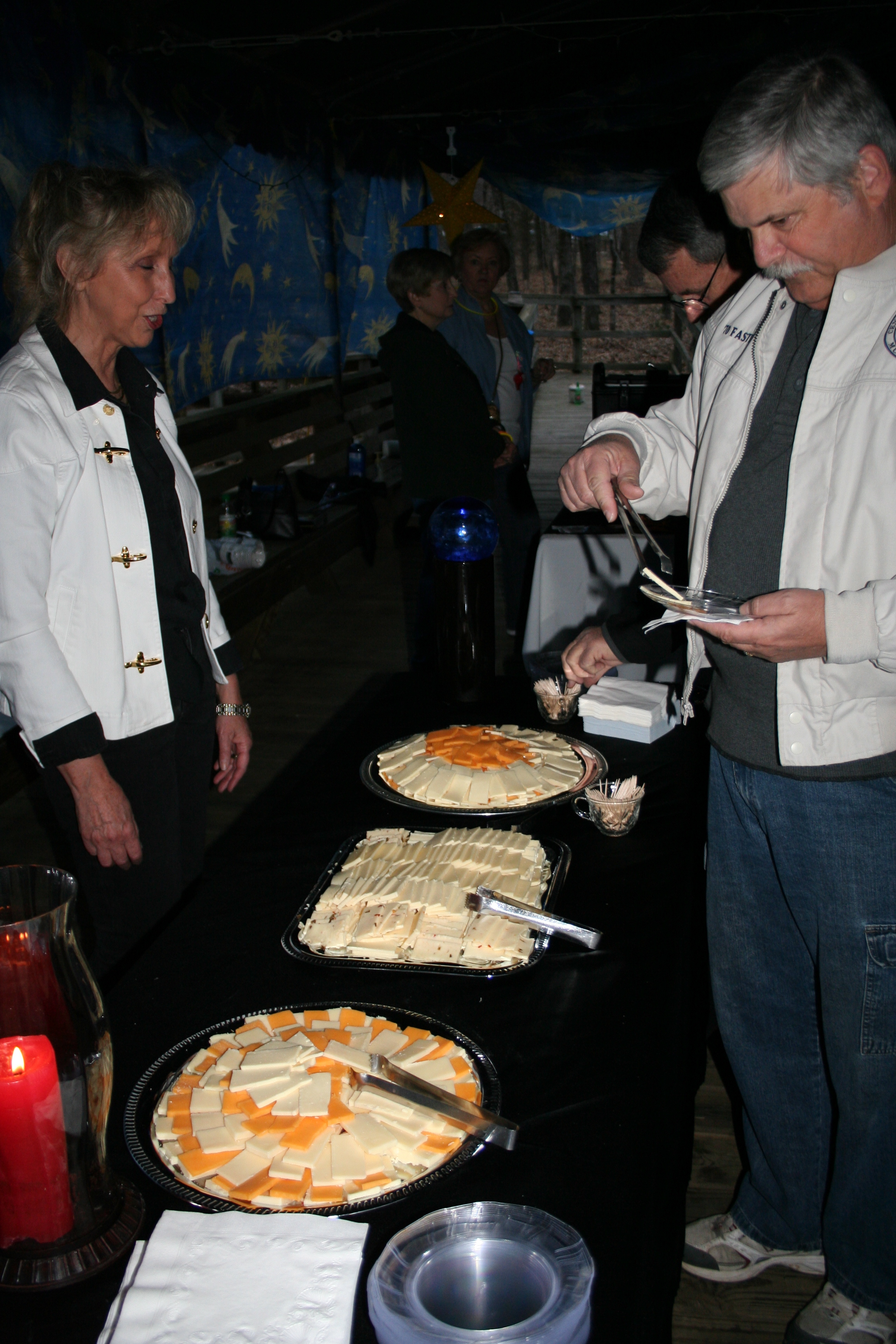 Moon cheese under the Lunar tent