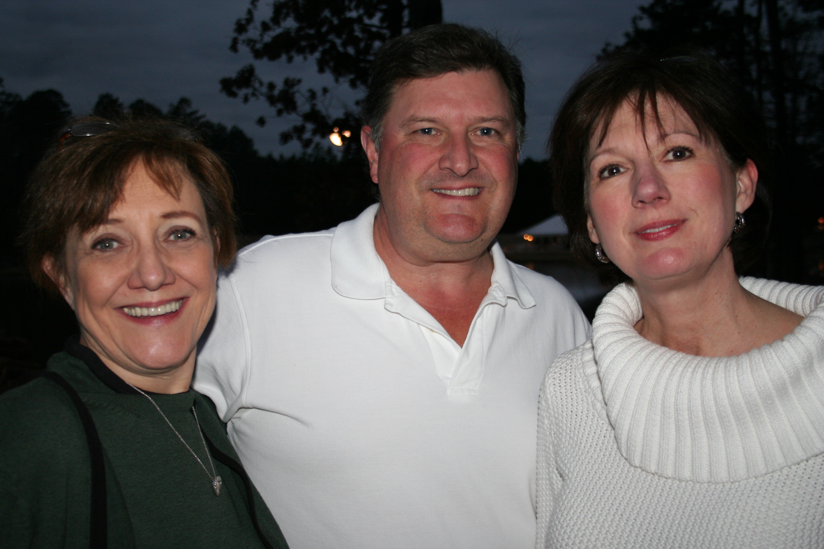 Liz Rainwater with Jim and Suzy Benham
