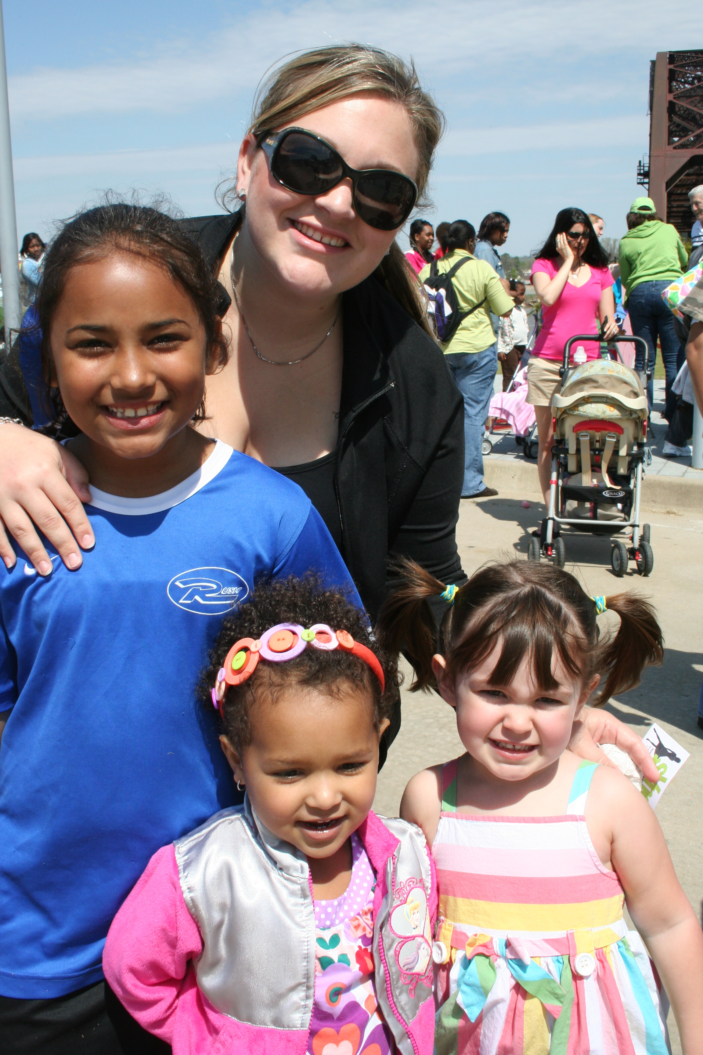 Courtney, Justice and Mya Baughn and Kailey Stewart