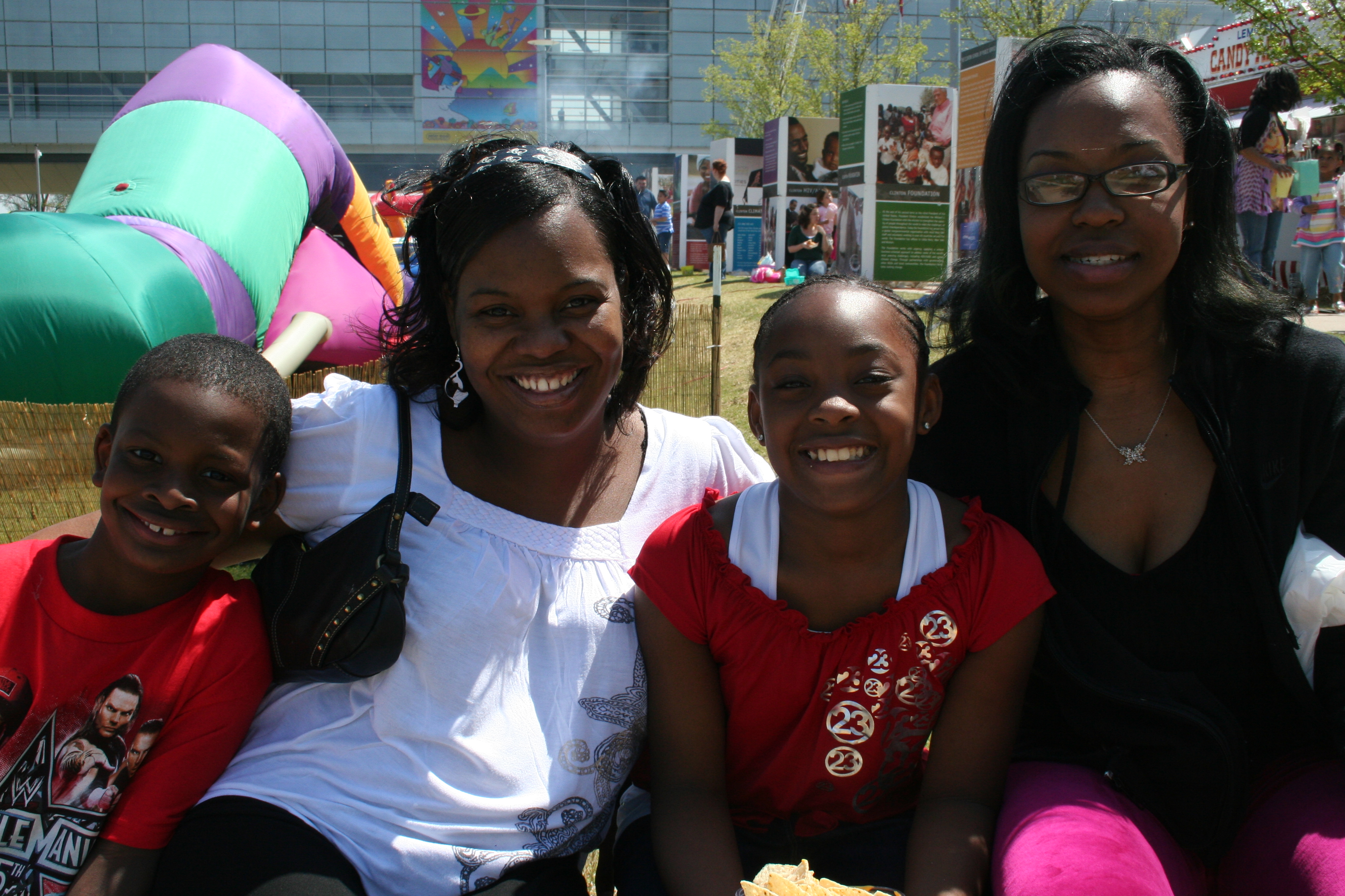 Xavier Hampton, Cherron Jackson, Dayzya Jordan and Teheava Jackson