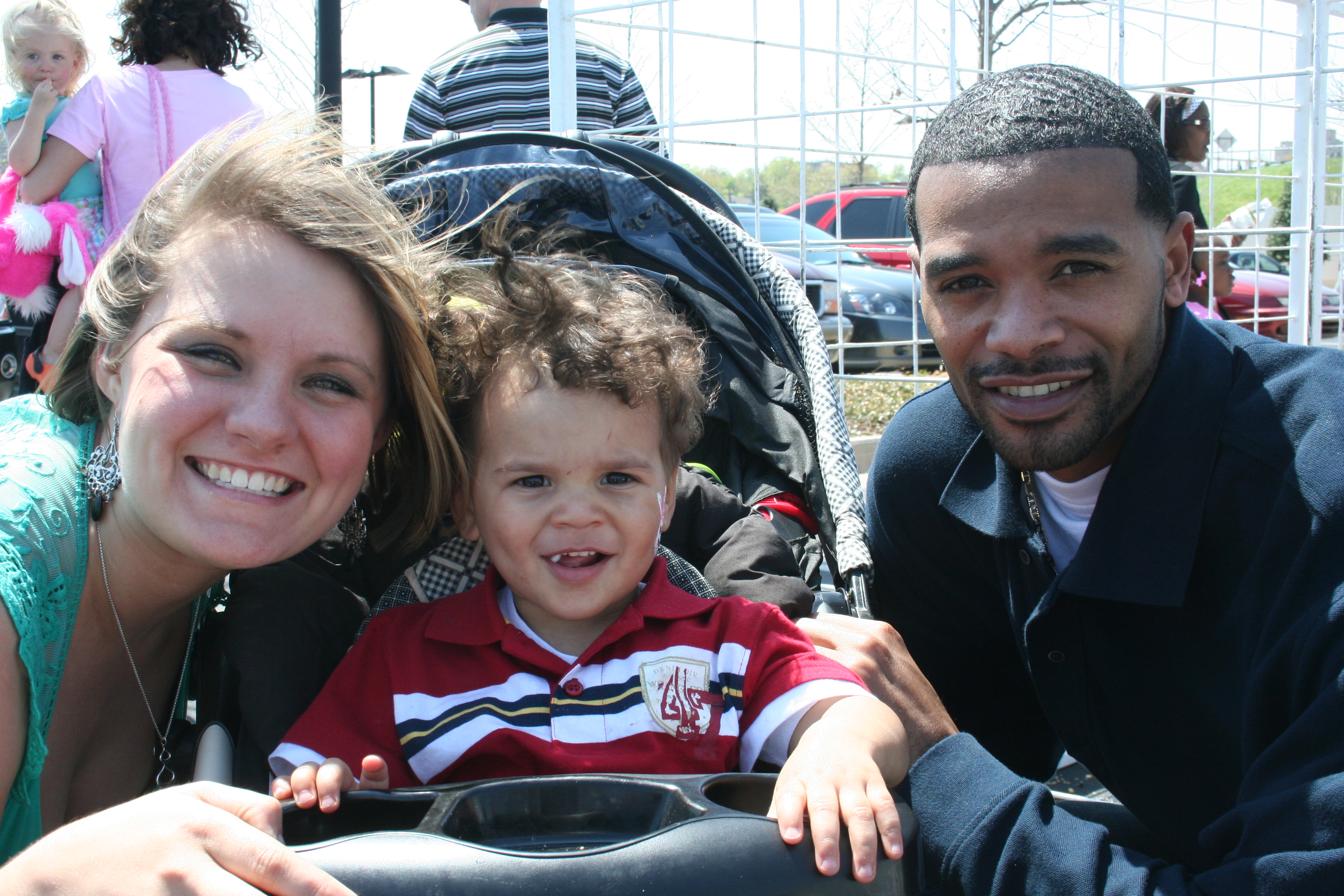 Ashley Simmons, TJ Logan and Terrance Logan Sr.