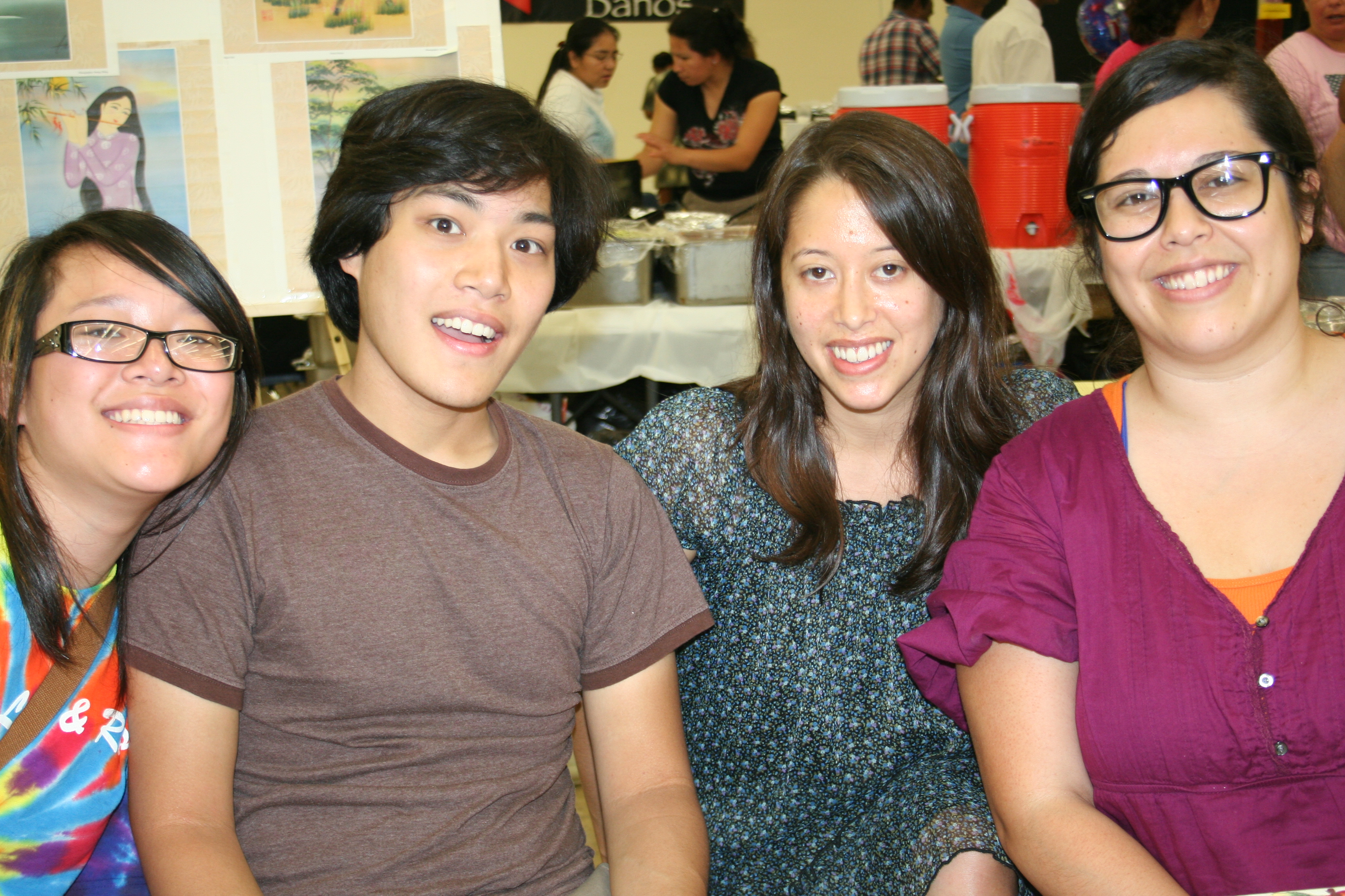 Vivan Vo, Derek Vo, Kim Draheim and AiLien Draheim
