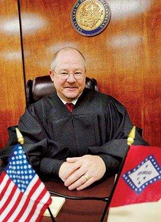 Mark A. Pate, White County District Court-Searcy Division Judge, served three terms as a state representative for White County's District 49 before winning his judge's race last year, taking office in January.
