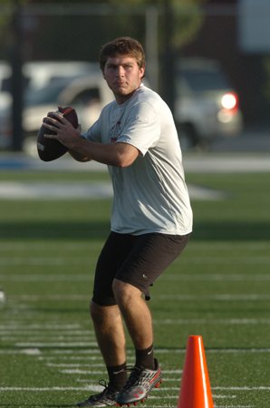 Russellville quarterback Barrett Hughes said he wants to lead the team to a state championship this year. Hughes said he will throw the ball more this season.