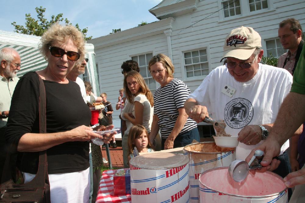 The sundressed and sun-drenched met at Washington Countys Headquarters House for the 39th year for the ice cream social.