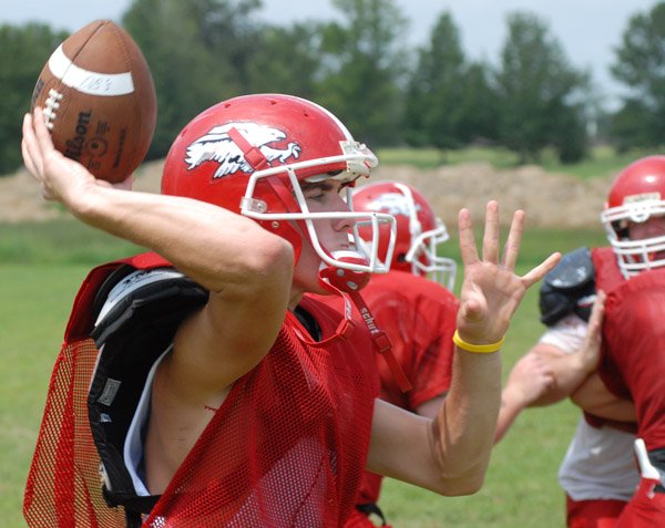 Eric Ebmeyer will start under center this year for Vilonia, hoping to lead the Eagles back to the playoffs. Vilonia missed the playoffs last year despite having a wealth of talent. 