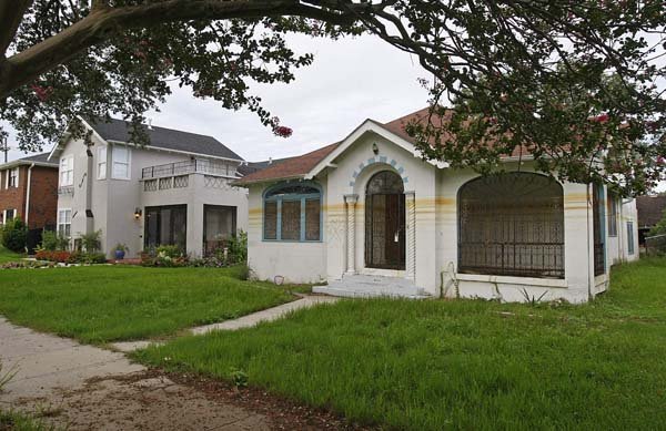 The waterline left behind after Hurricane Katrina can still be seen on this home in the Lakeview neighborhood in New Orleans.