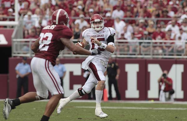 Arkansas quarterback Ryan Mallett had his worst game statistically last week against Alabama, completing only 12 of 35 passes for 160 yards.