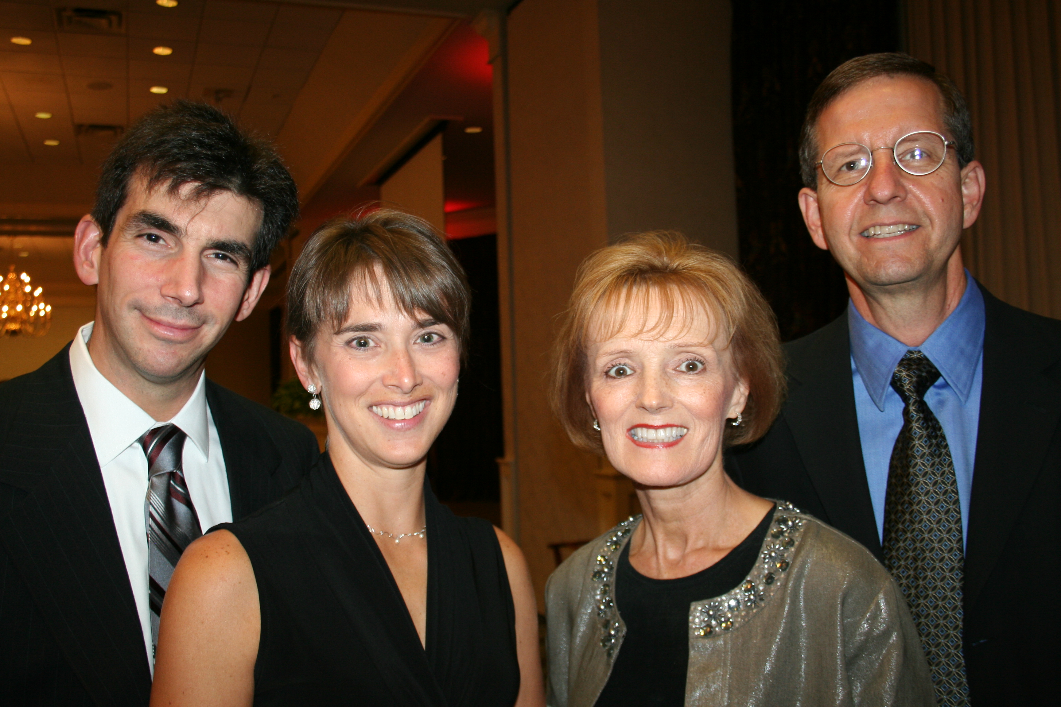 Honoree Dr. Paul Phillips, Lynn Bacon, Brenda Glasier and Dr. Charles Glasier