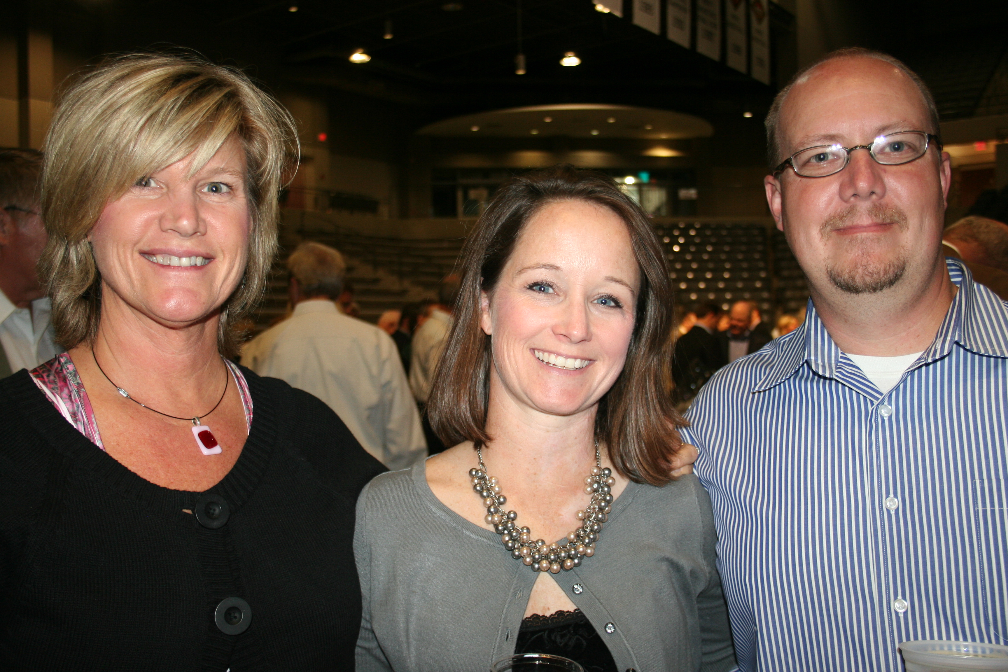 Kim Carman with Sarah and Eric Fritschie