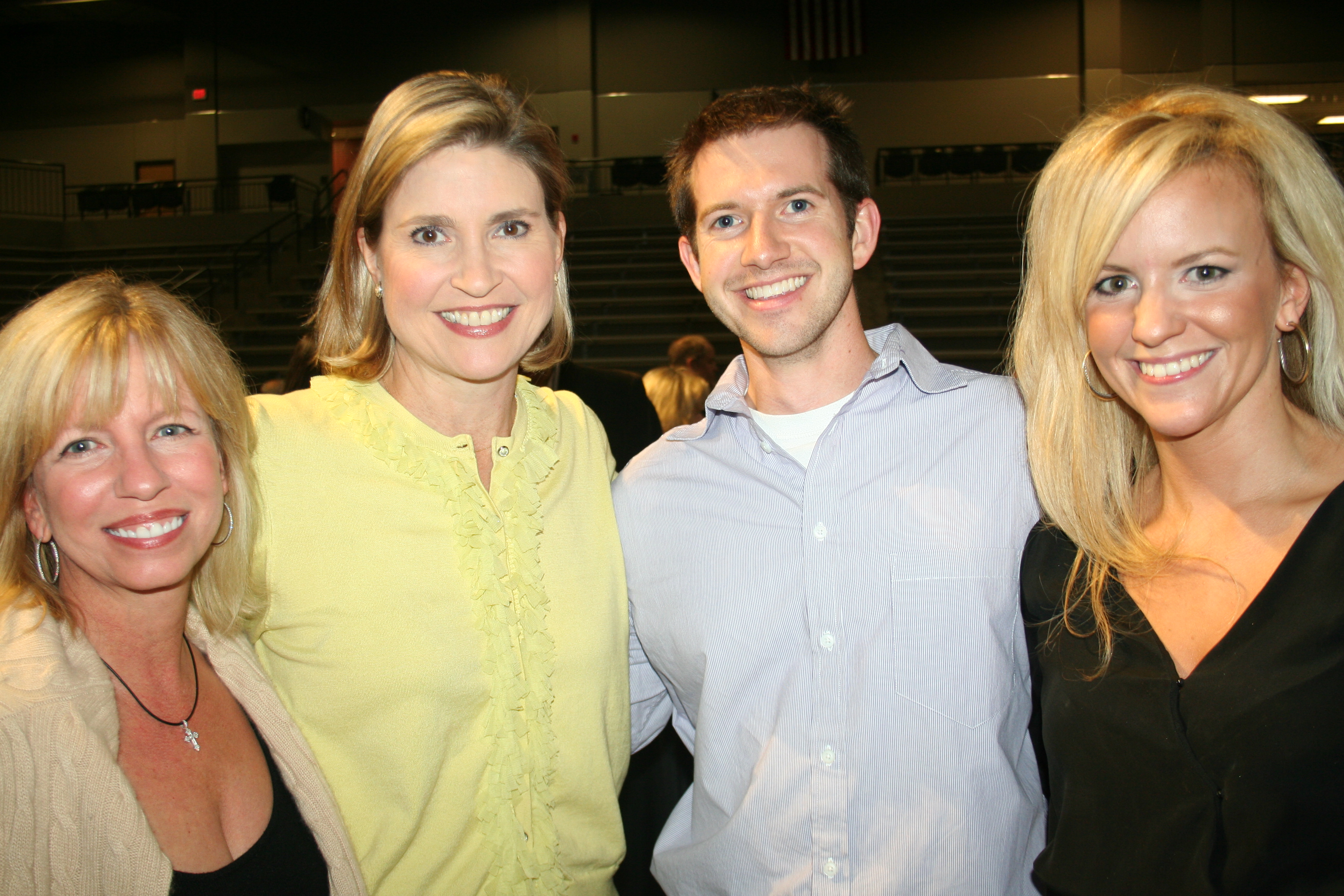 Kathy Gwatney, Anne Jansen, Chris and Christian Baker
