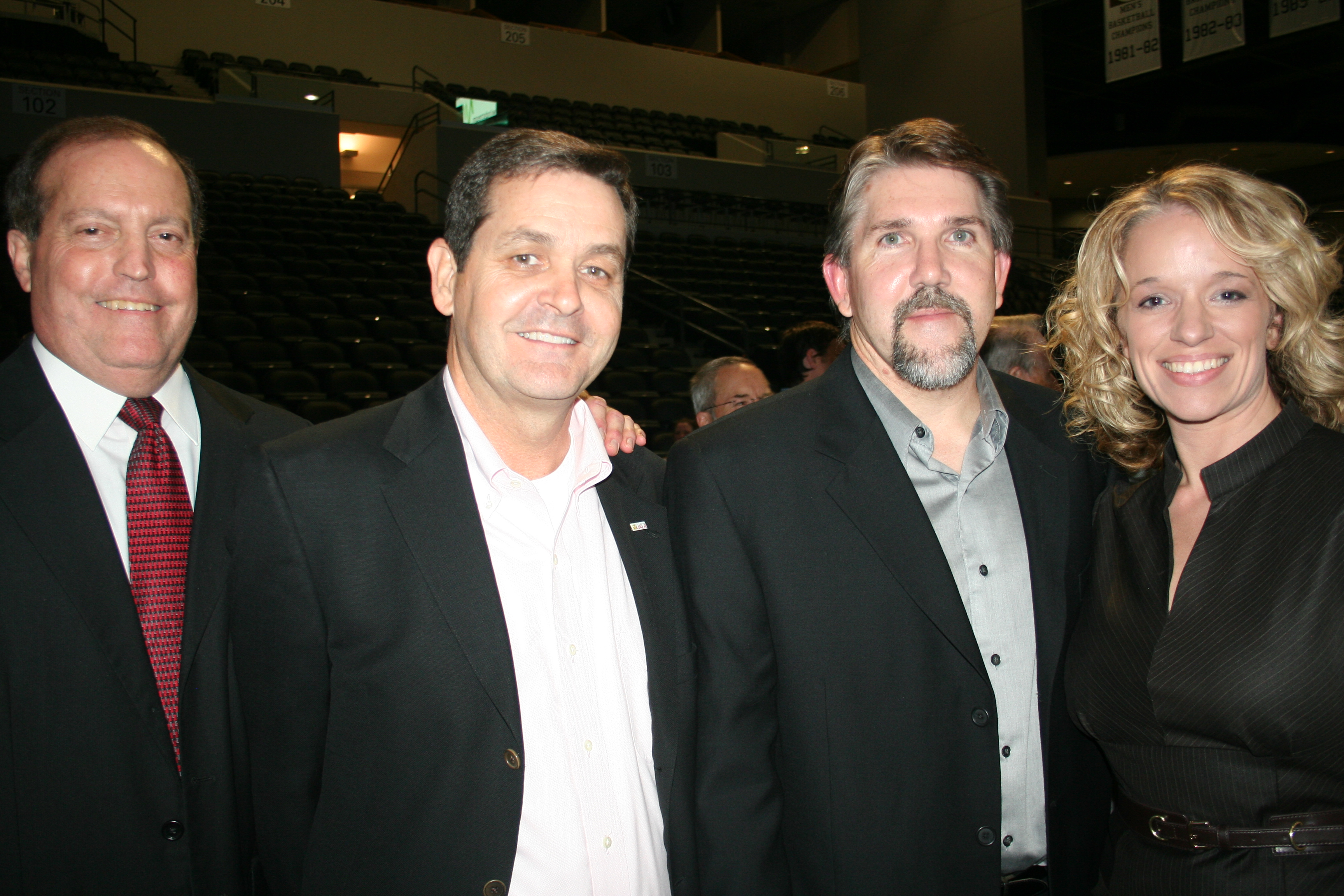 Gary Hogan, Bob Denman, Ben and Crystal Thurman