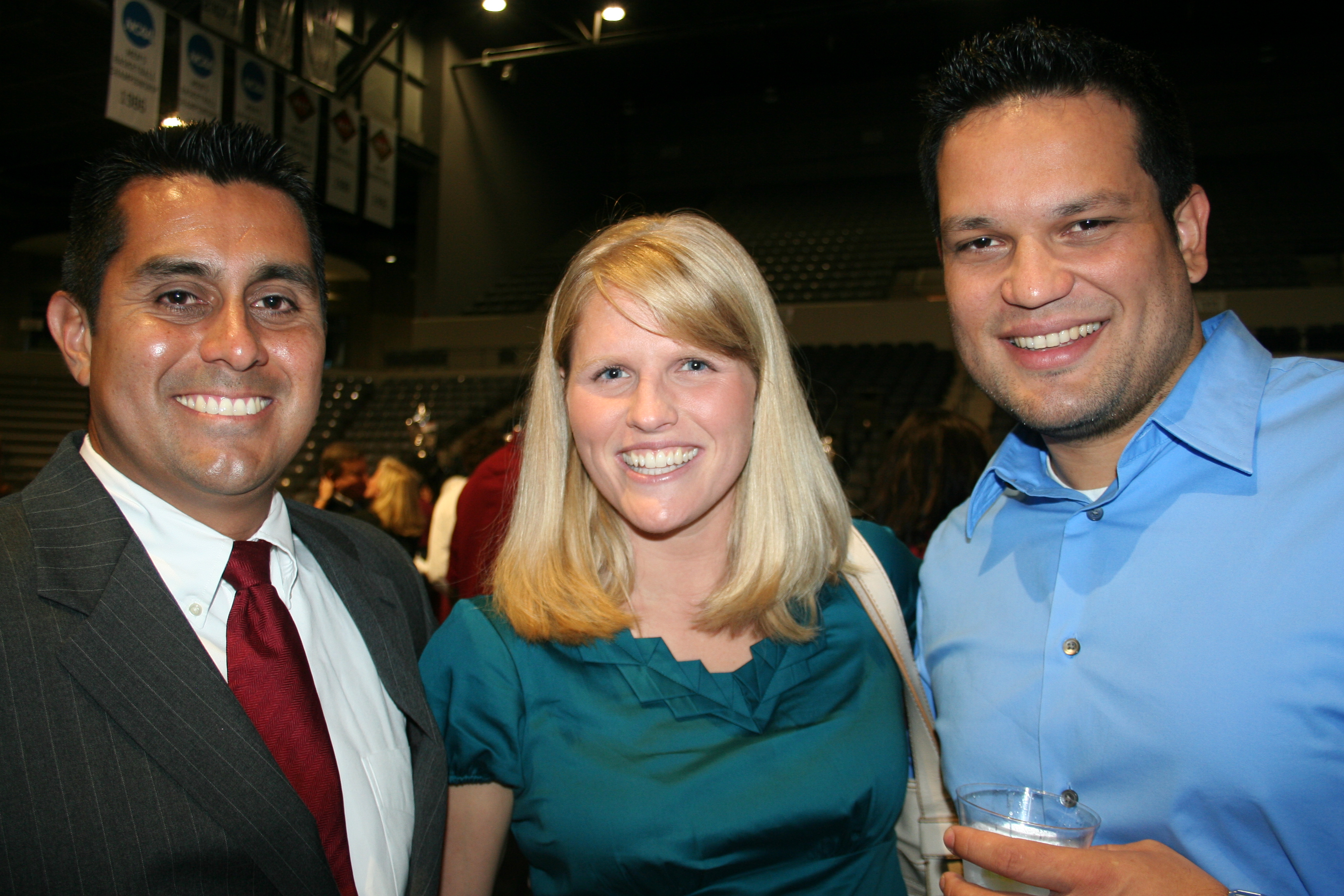 Freddy Delgado, Amy Burgess and Sebastian Nunez