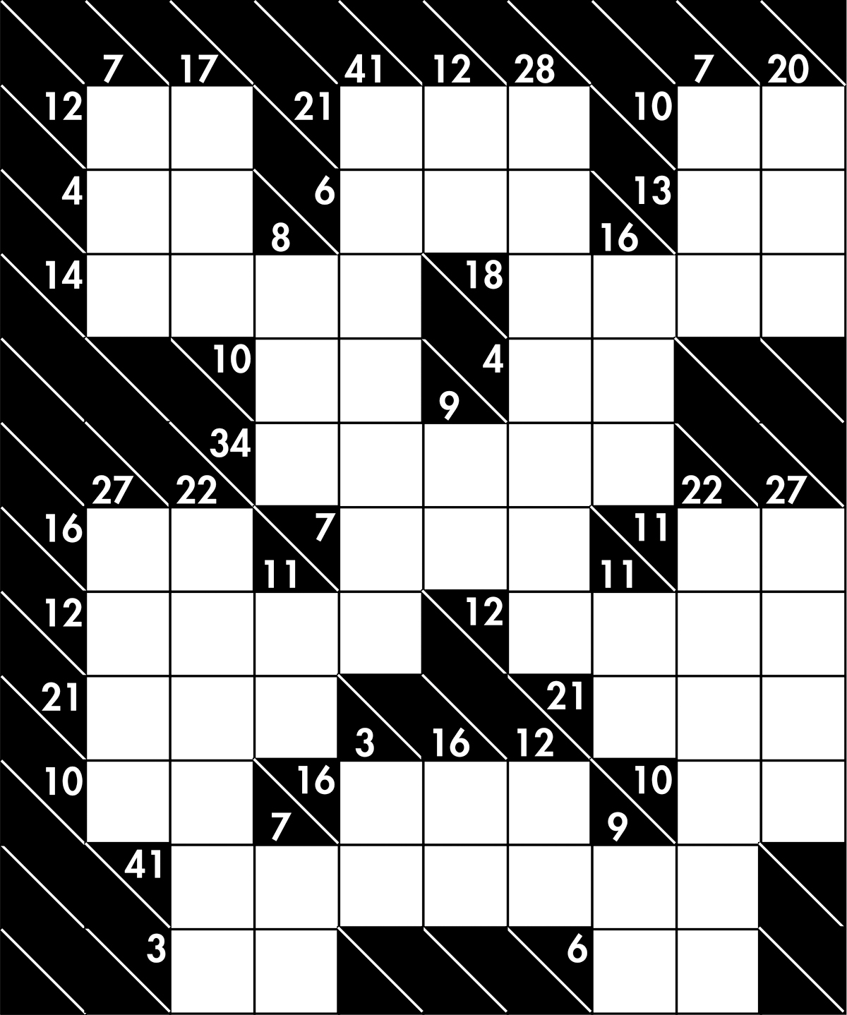 Kakuro puzzle for Oct. 21.