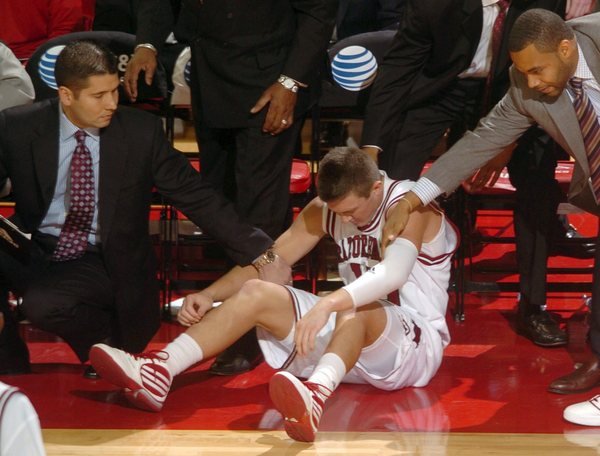 Arkansas sophomore guard Rotnei Clarke reacts after missing a three-point shot at the buzzer of the Razorbacks' 97-94 loss to Morgan State at Bud Walton Arena on Tuesday.