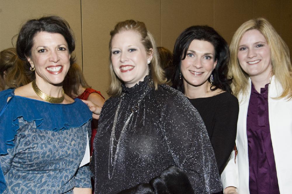 Arkansas Democrat-Gazette photo by Cary Jenkins 120909Susan Garrett, Kendra Akin Jones, Faith Clemens and Mandy Stanton