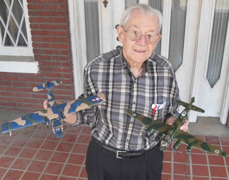 Currin Nichol, 81, has about 150 World War II model airplanes. He plans to donate them to the Jefferson County Historical Museum.