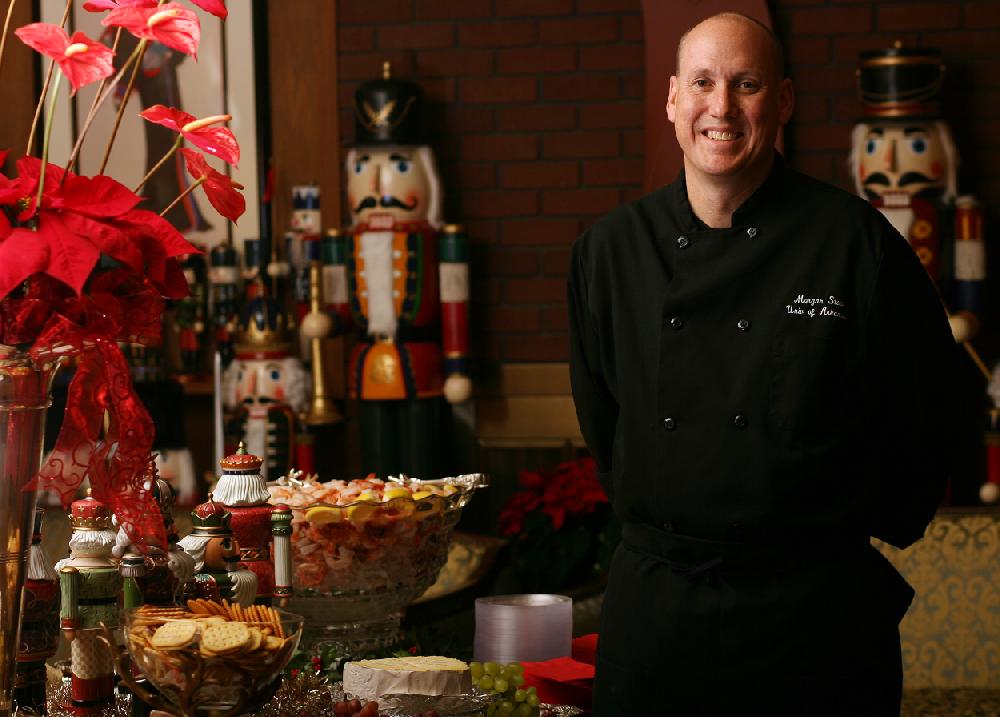 Arkansas Democrat-GazetteWILLIAM MOOREMorgan Stout, Director of Operations for Chartwell's, in the home of Mary Ann and Reed Greenwood where he was catering a party, Sunday, December 6, 2009 in Fayetteville. For northwest profiles, cover.