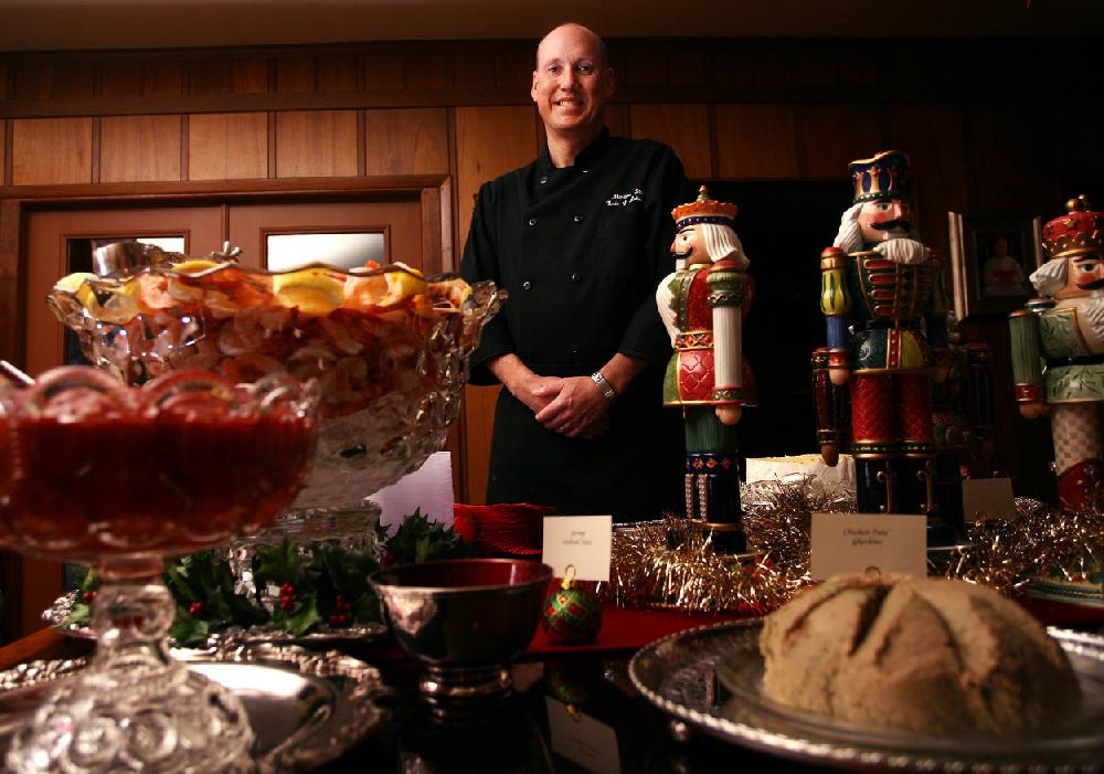 Arkansas Democrat-GazetteWILLIAM MOOREMorgan Stout, Director of Operations for Chartwell's, in the home of Mary Ann and Reed Greenwood where he was catering a party, Sunday, December 6, 2009 in Fayetteville. For northwest profiles, cover.