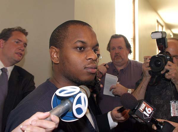  Arkansas Democrat-Gazette/RICK MCFARLAND-- 07/31/09-- Abdulhakim Mujahid Muhammad, 24, leaves a Pulaski County Circuit Court after his arraignment in Little Rock Friday.  Muhammad is accused of killing a U.S. Army private and wounding another outside a Little Rock recruiting office, June 1.