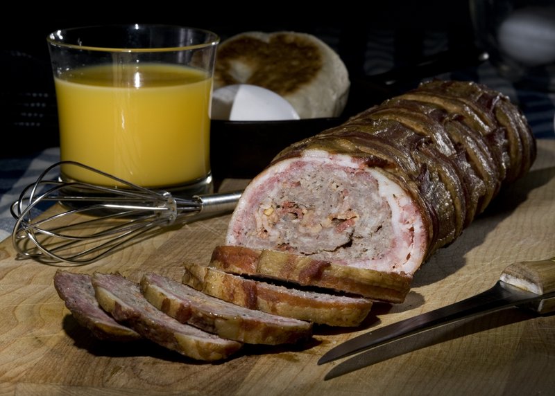 This bomb is the ultimate in today’s trend of bacon-wrapped everything: The Bacon Explosion, or bacon-wrapped bacon.
