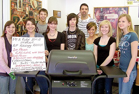 Pea Ridge High School AP Biology students organized a raffle for this grill, donated by Lowe’s, as a fundraiser for the “Trip of a Lifetime” to South Dakota this May.
