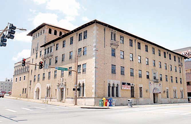 The former YMCA building at Sixth Street and Broadway in Little Rock is one of several downtown properties that Tower Investments LLC of Woodland, Calif., has decided to put back on the market.
