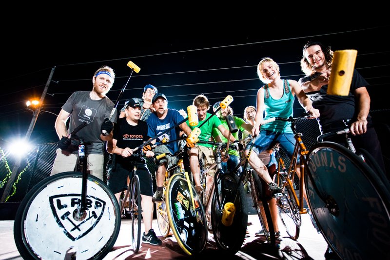 The Little Rock Bike Polo club plays Mondays and Wednesdays at MacArthur Park.