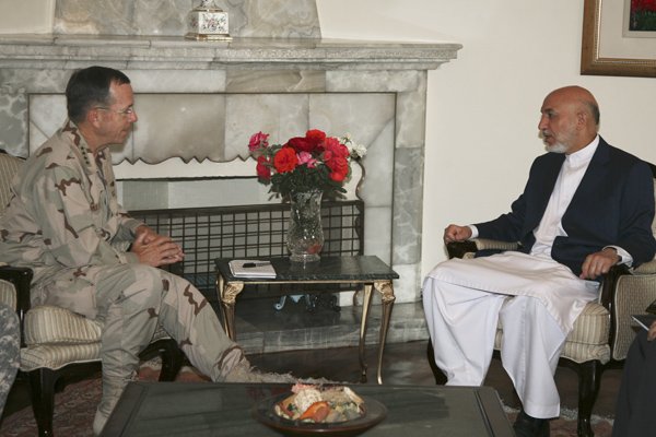 Adm. Mike Mullen, chairman of the Joint Chiefs of Staff, meets Saturday with Afghan President Hamid Karzai in Kabul.