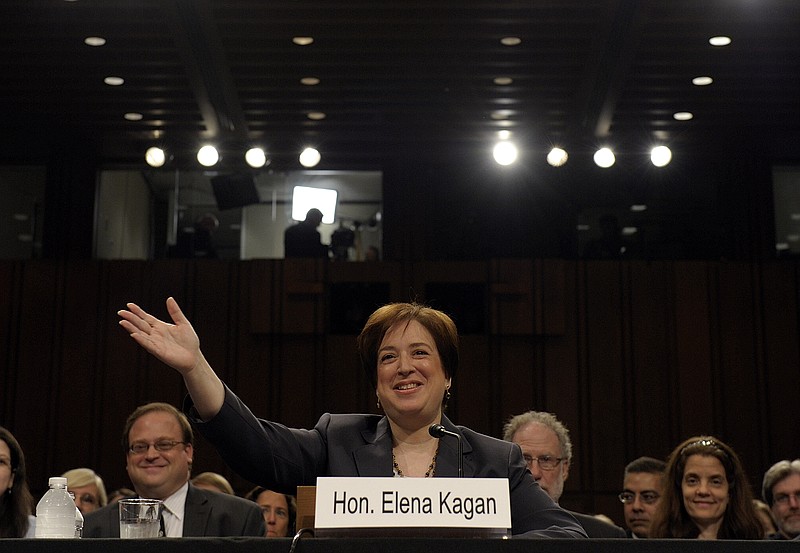 Supreme Court nominee Elena Kagan testifies on Capitol Hill in Washington, on Tuesday,June 29, 2010. \