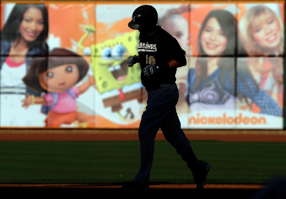 Arkansas Democrat-GazetteMICHAEL WOODS --07-01-10-- The Arkansas Naturals against the San Antonio Missions at Arvest Ballpark in Springdale.