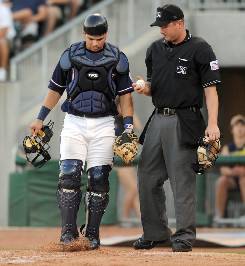 Arkansas Democrat-GazetteMICHAEL WOODS --07-01-10-- The Arkansas Naturals against the San Antonio Missions at Arvest Ballpark in Springdale.