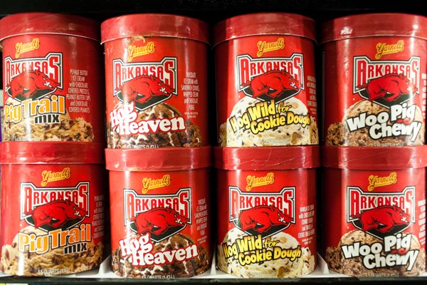 Yarnell’s ice cream is seen on a store shelf before the company declared bankruptcy in August.