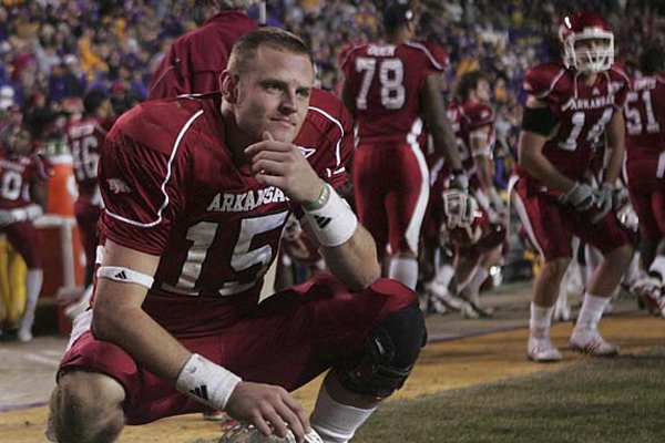 In a teleconference on Thursday, Arkansas quarterback Ryan Mallett said he wasn’t sure when he will be cleared to run full speed on his surgically repaired left foot.  