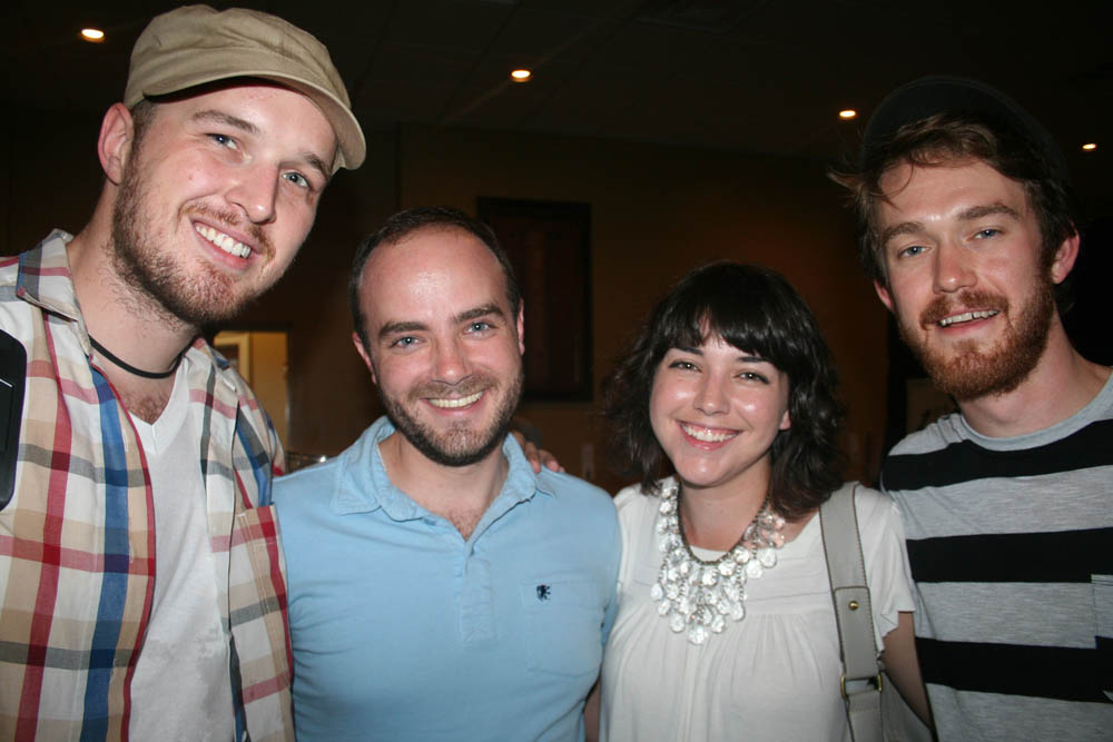Ethan Moore, Aaron Baker, Lydia Washburn and Trevor Shine