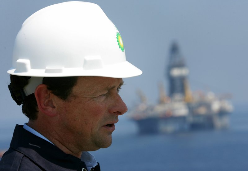 In this May 28, 2010 photo, BP CEO Tony Hayward is aboard the Discover Enterprise drill ship during recovery operations in the Gulf of Mexico, south of Venice, La.