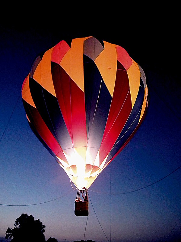 Country Eagle, Inc., of Centerton, provided hot-air balloon rides on Friday and Saturday evenings.
