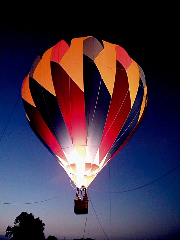 Country Eagle, Inc., of Centerton, provided hot-air balloon rides on Friday and Saturday evenings.
