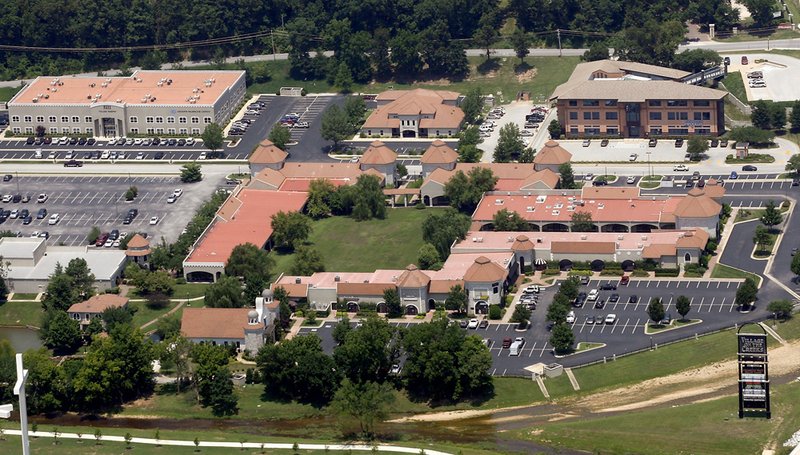 Aerial photo of Village on the Creeks in Rogers.