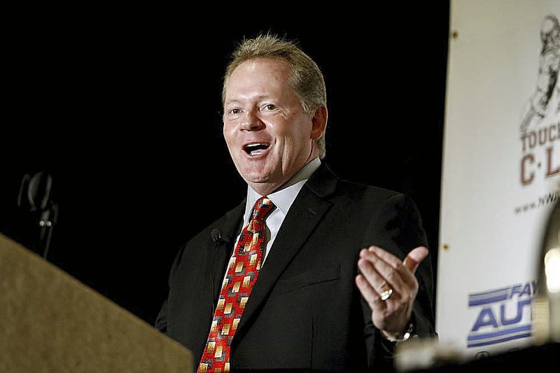 Arkansas Coach Bobby Petrino, speaking at the Northwest Arkansas Touchdown Club meeting Monday in Springdale, says his team welcomes Razorbacks fans’ higher expectations for 2010.