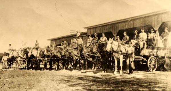 This 1908 photograph shows Rogers Transfer & Storage, which was started in 1902 by David Kennan’s grandfather, William Berny Kennan Sr.